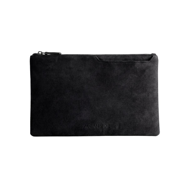 Alcantara Pouch - Deep Black