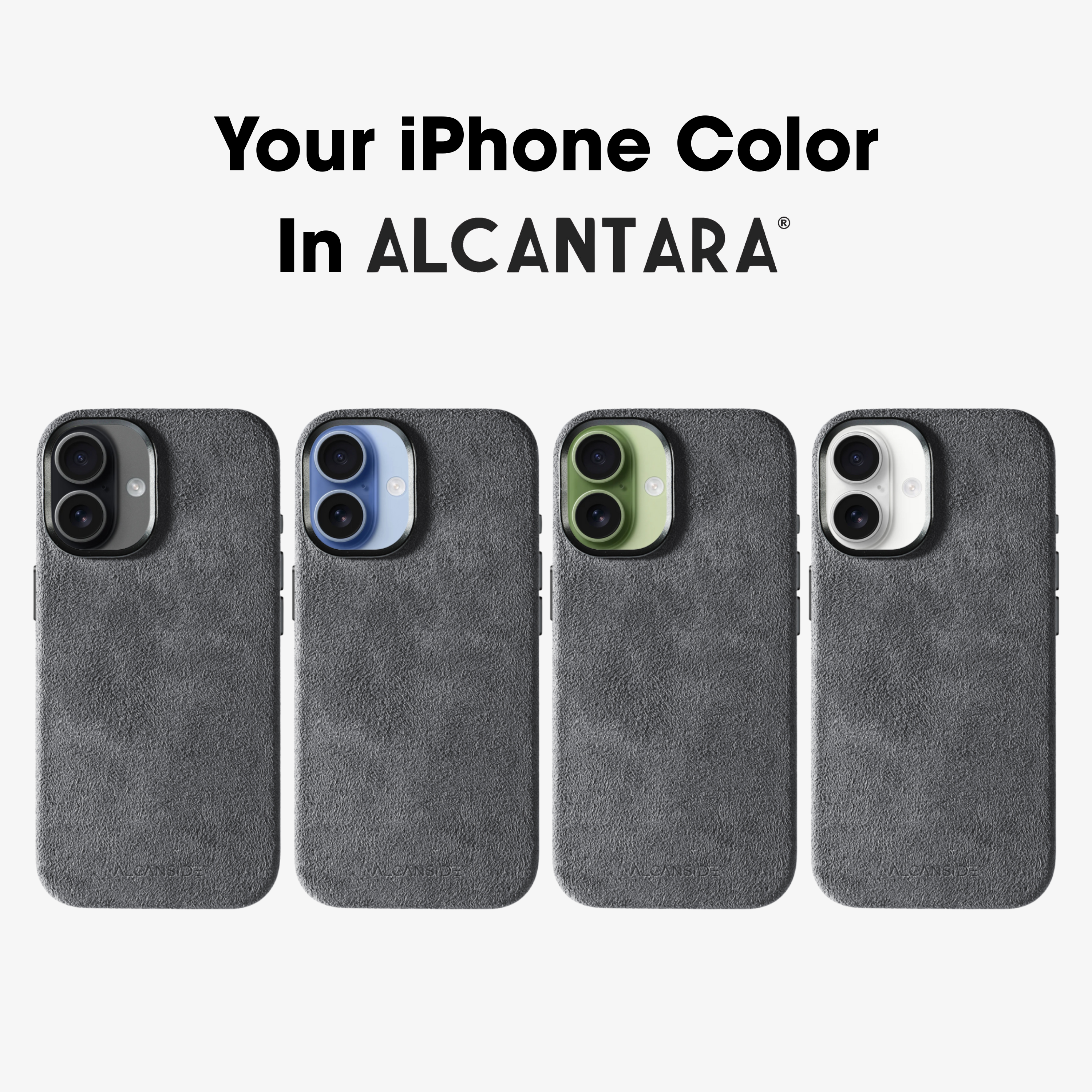 iPhone 17 - Alcantara Case - Nardo Gray