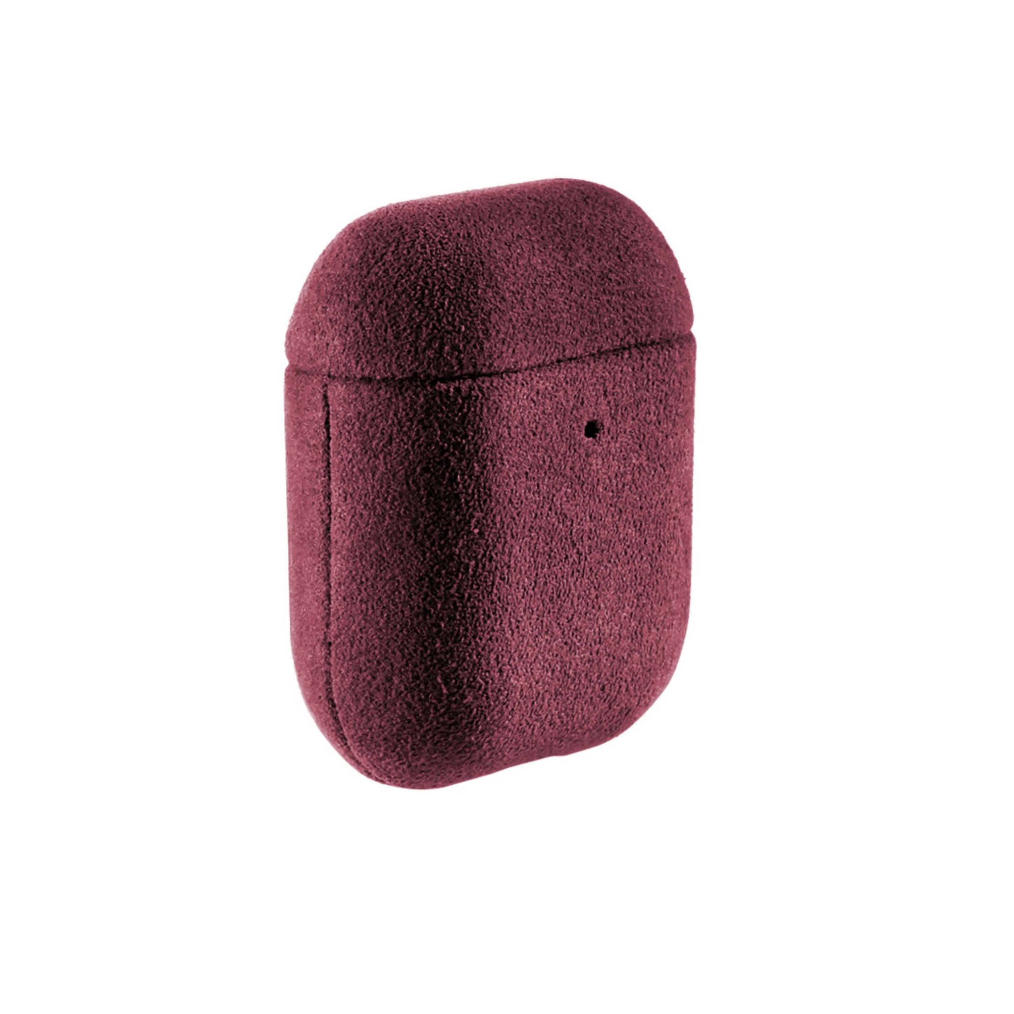 AirPods 1/2 Gen Alcantara Case - Wine Red - Alcanside