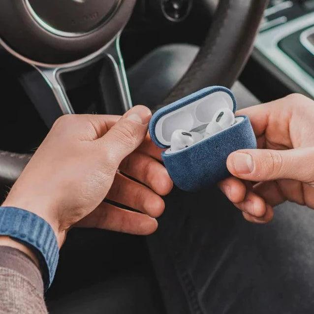 AirPods Pro (3rd Generation) Alcantara Case - Ocean Blue - Alcanside