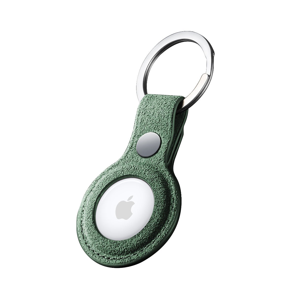 Alcantara AirTag Key Ring - Midnight Green - Alcanside
