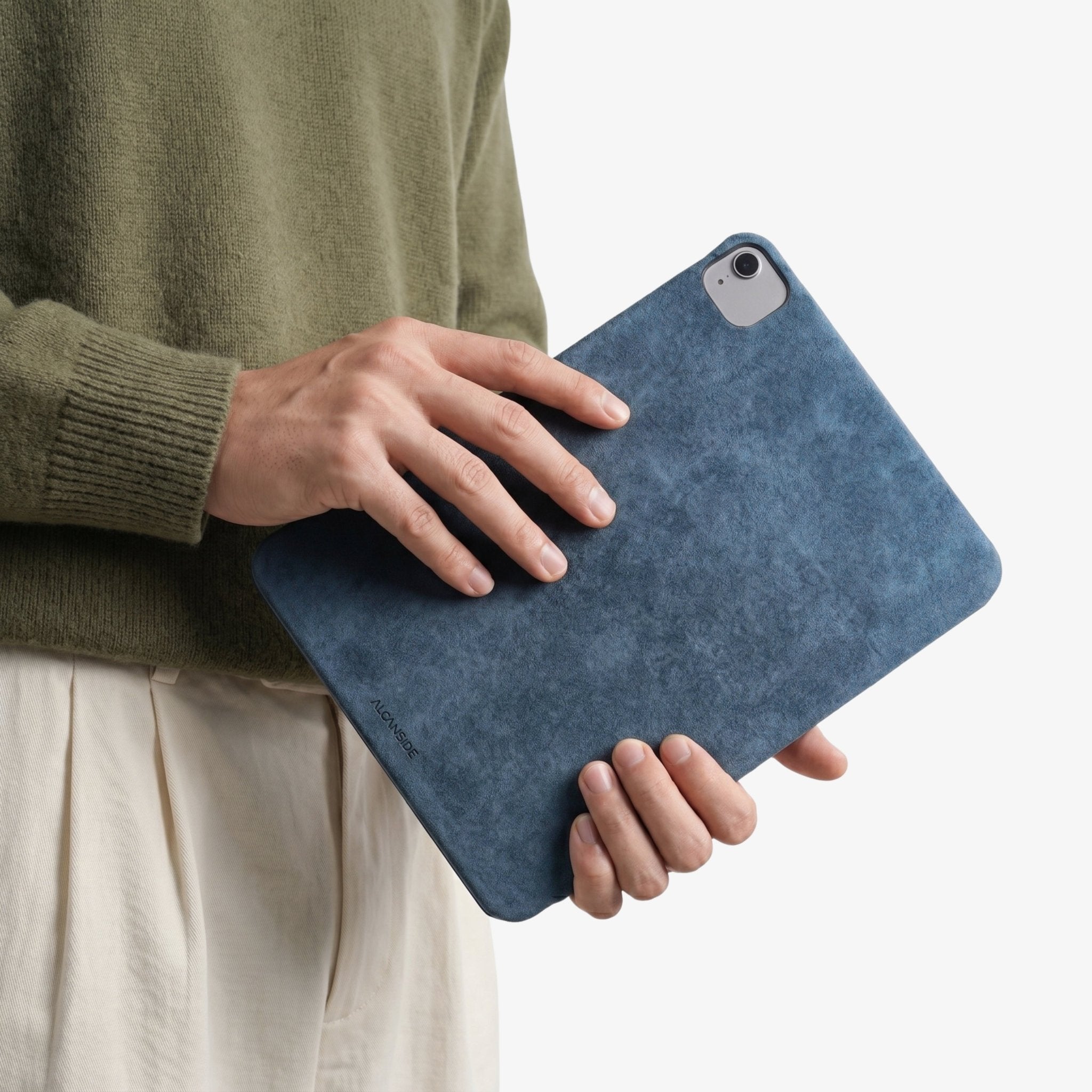 Alcantara iPad Cover - For iPad Air 2026 (13 inch) - Ocean Blue - Alcanside