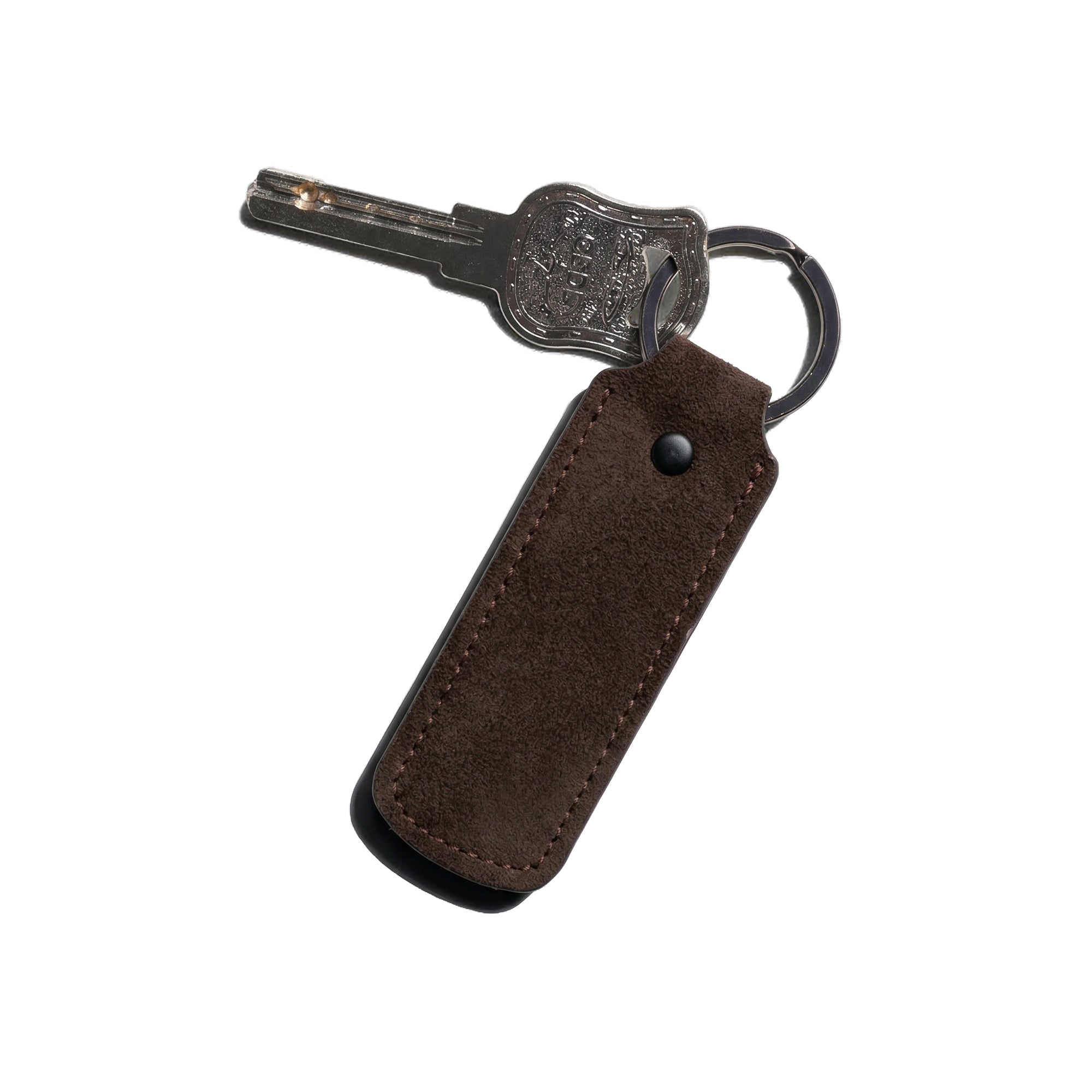 Alcantara Keychain - Chocolate Brown - Alcanside