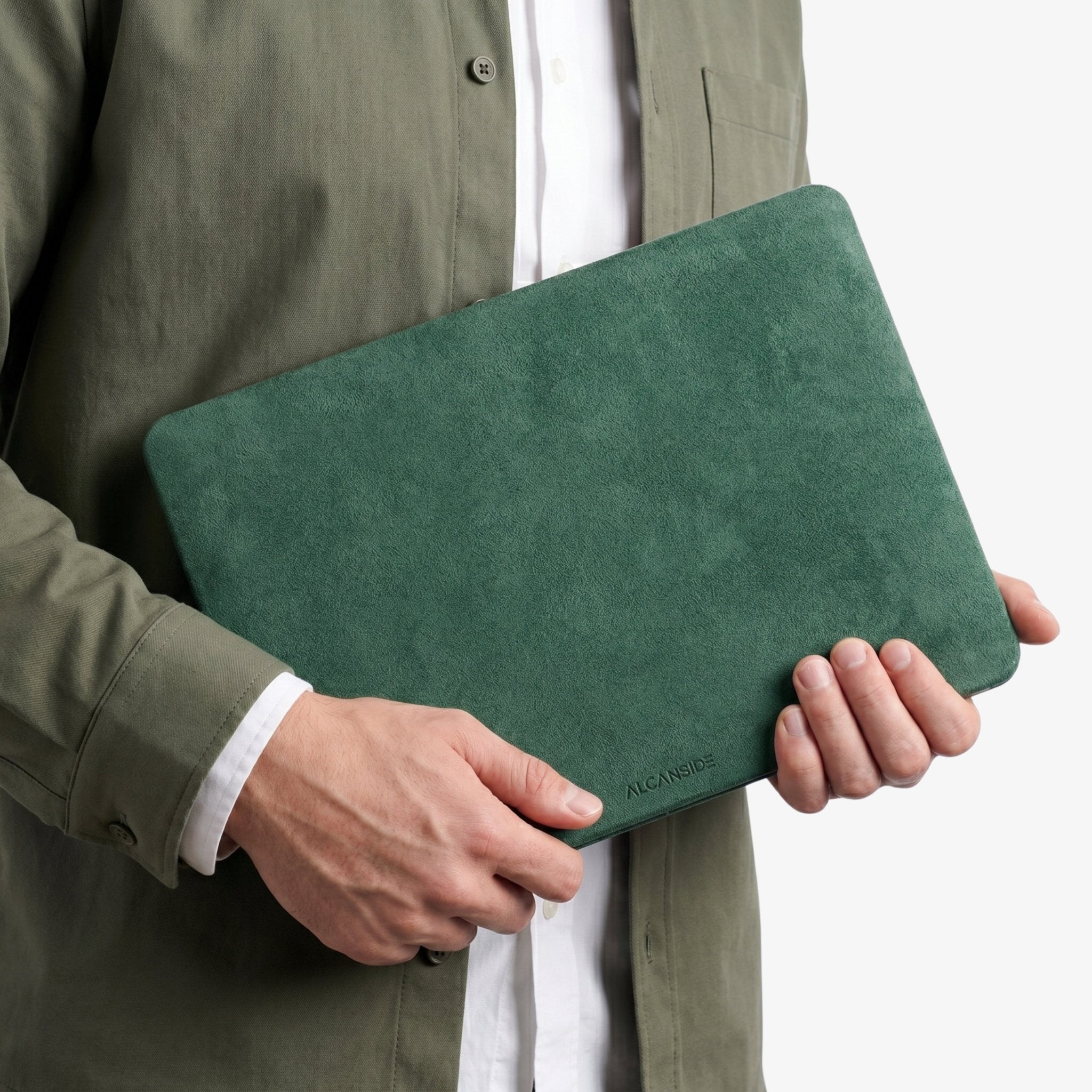 Alcantara MacBook Neo Cover – For 13 inch (2026) – Midnight Green - Alcanside