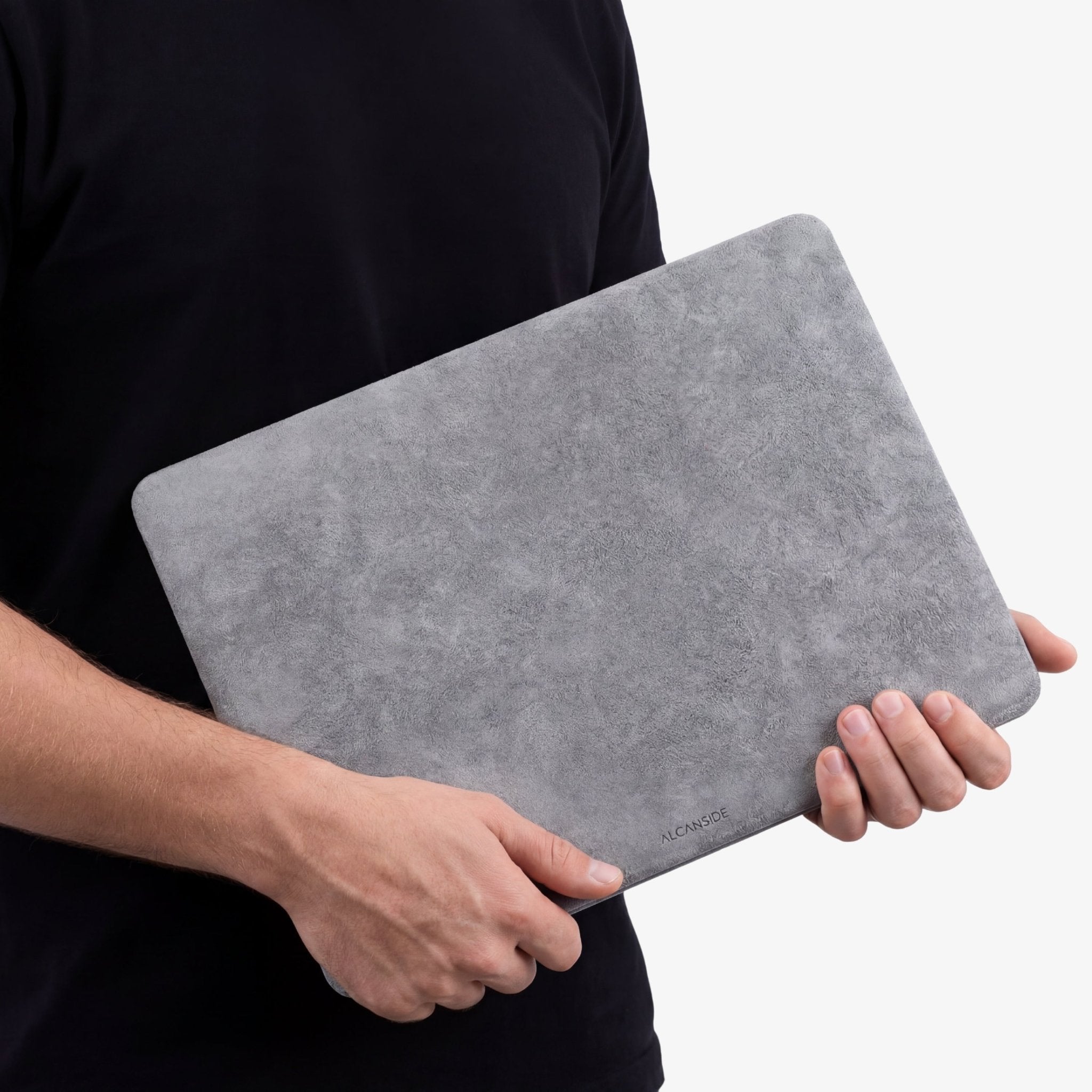 Alcantara MacBook Pro & Pro Max Cover - For 14 inch (2021 - 2025) - Nardo Gray - Alcanside