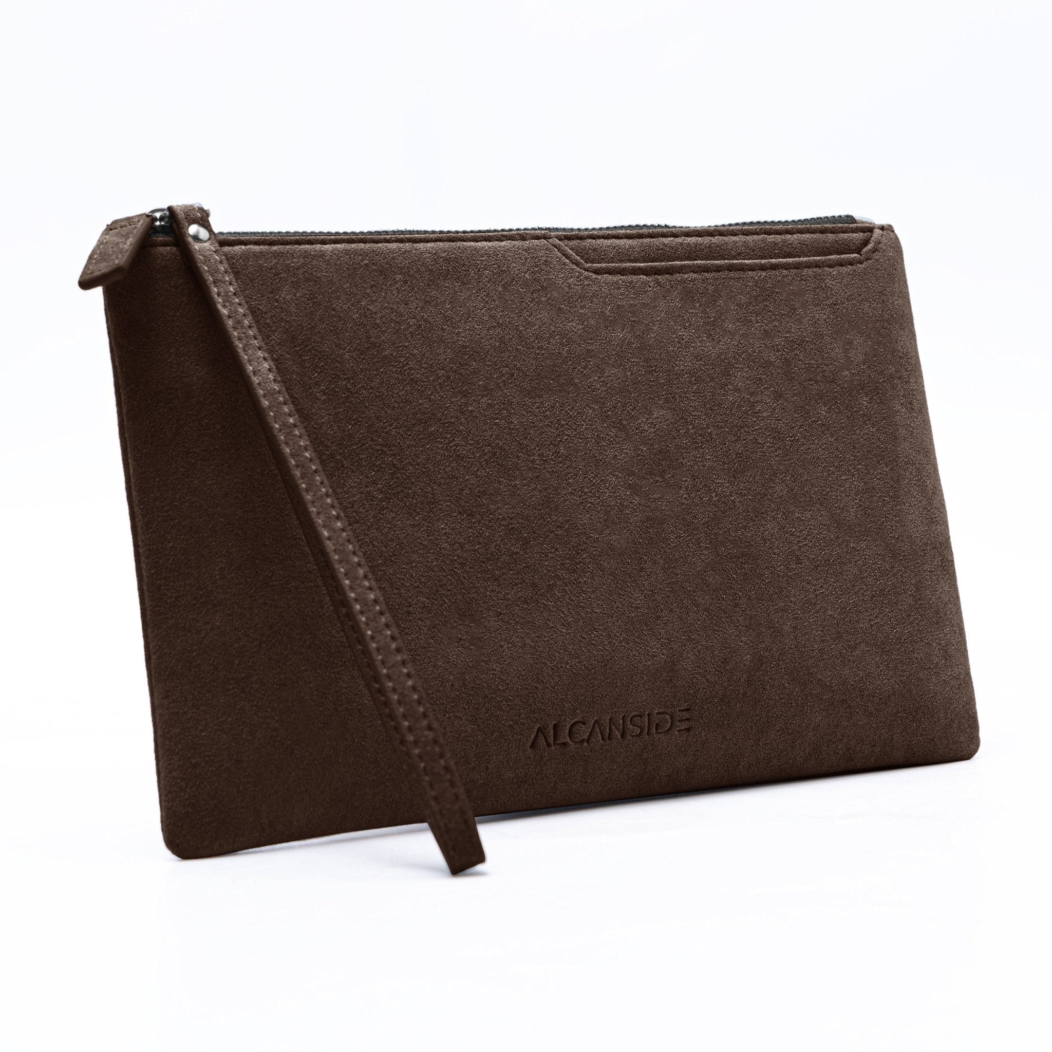 Alcantara Pouch - Chocolate brown - Alcanside