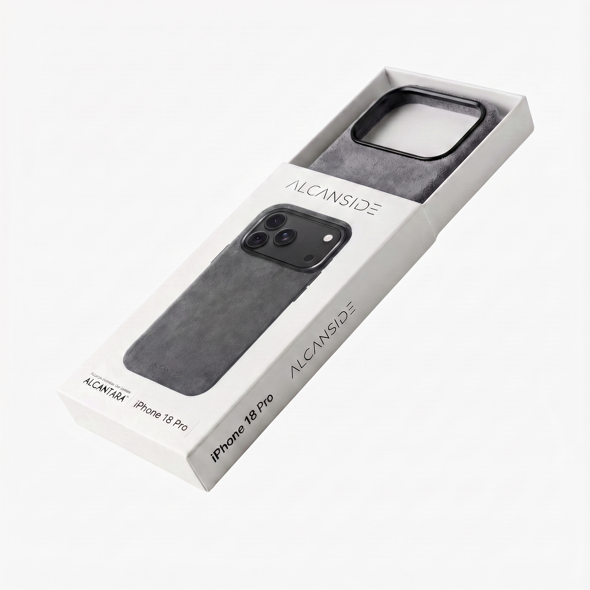 iPhone 18 Pro Alcantara case packaging