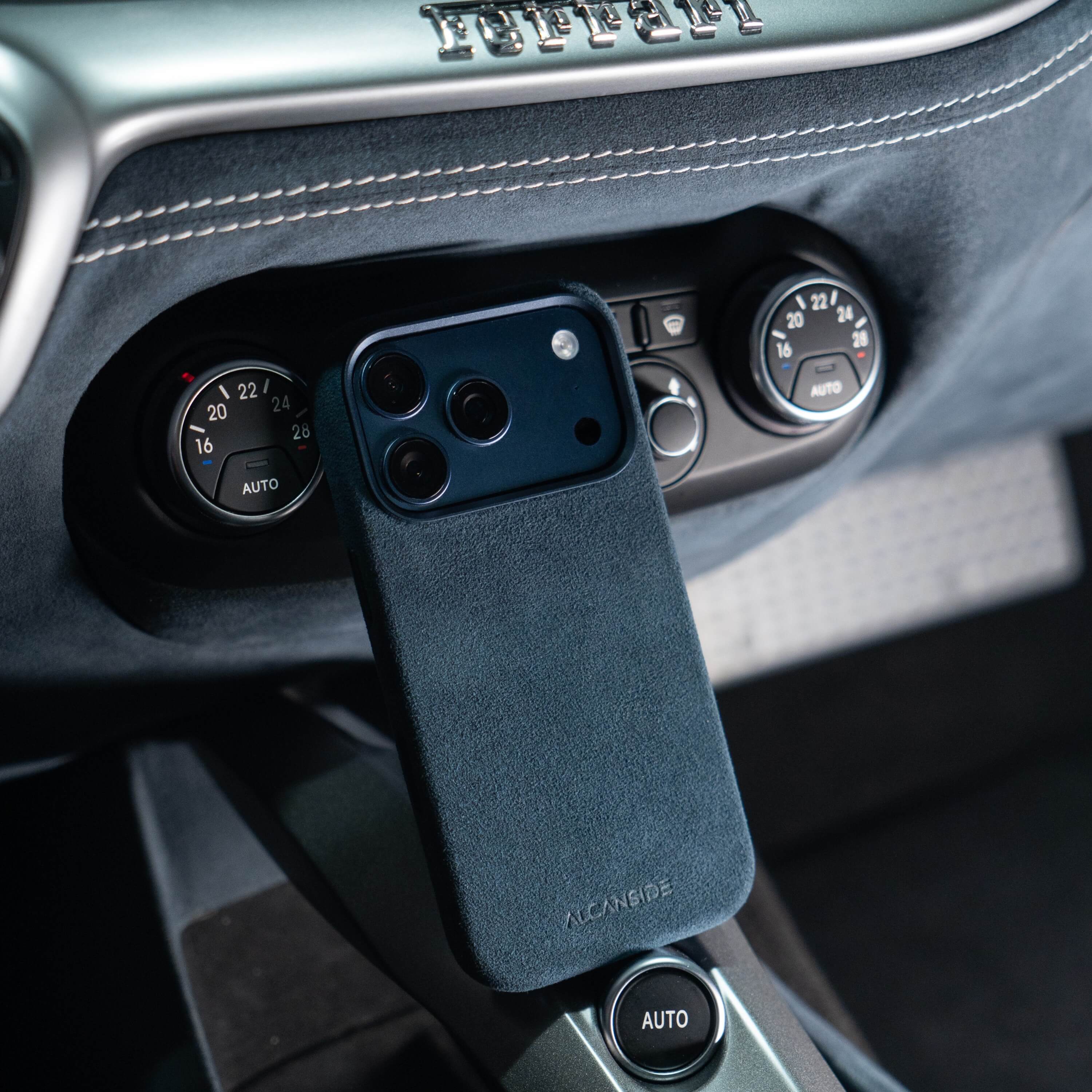 iPhone 17 Pro - Alcantara Case - Navy Blue