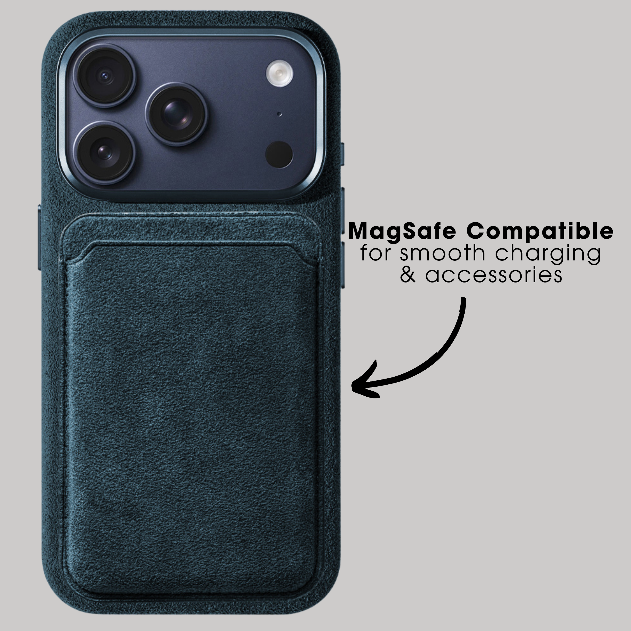 iPhone 17 Pro - Alcantara Case - Navy Blue