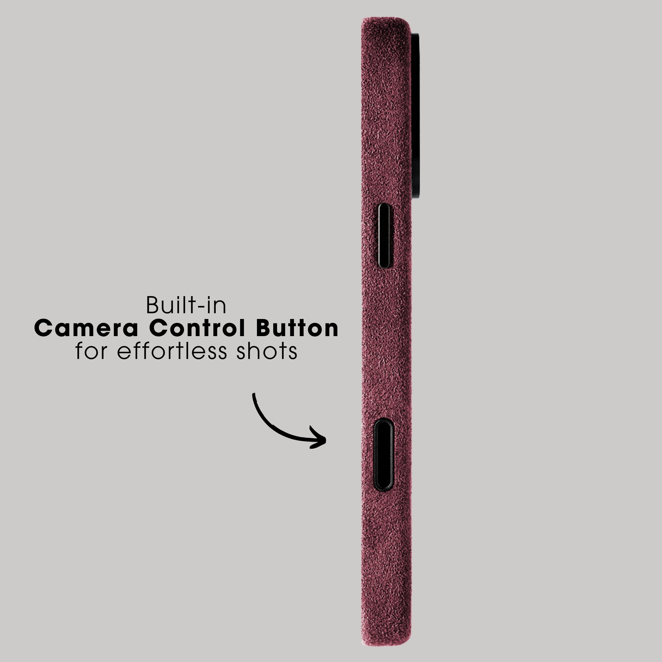 iPhone 17 Pro - Alcantara Case - Wine Red