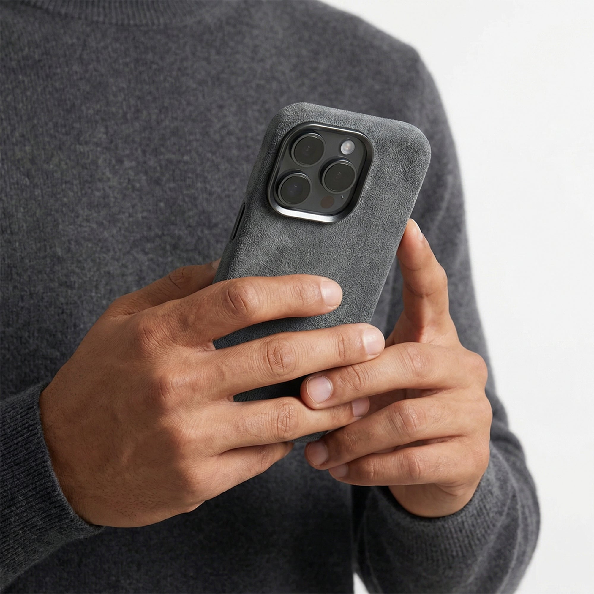 iPhone 16 Pro - Alcantara Case - Nardo Gray - Alcanside