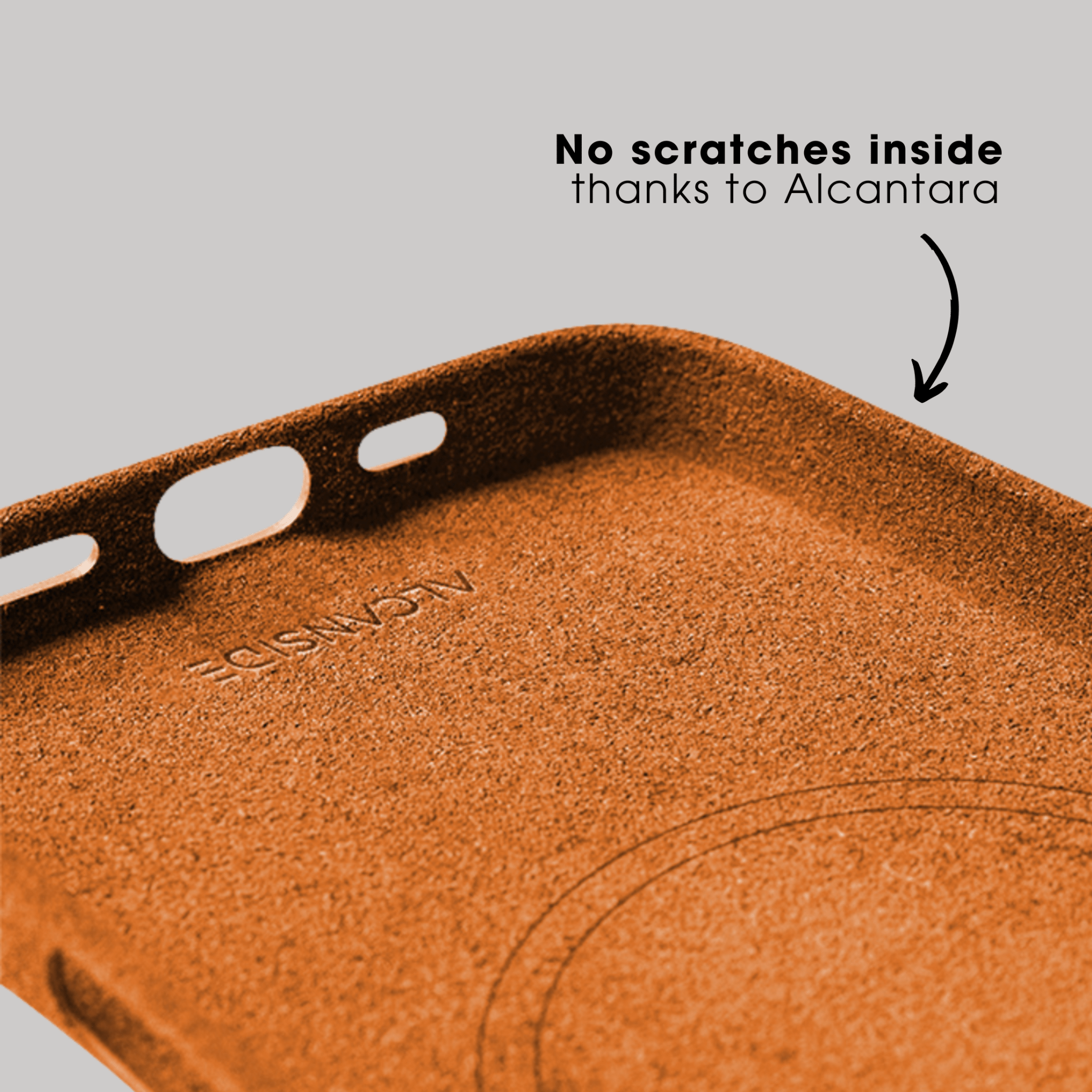iPhone 16 Pro Max - Alcantara Case - Orange - Alcanside