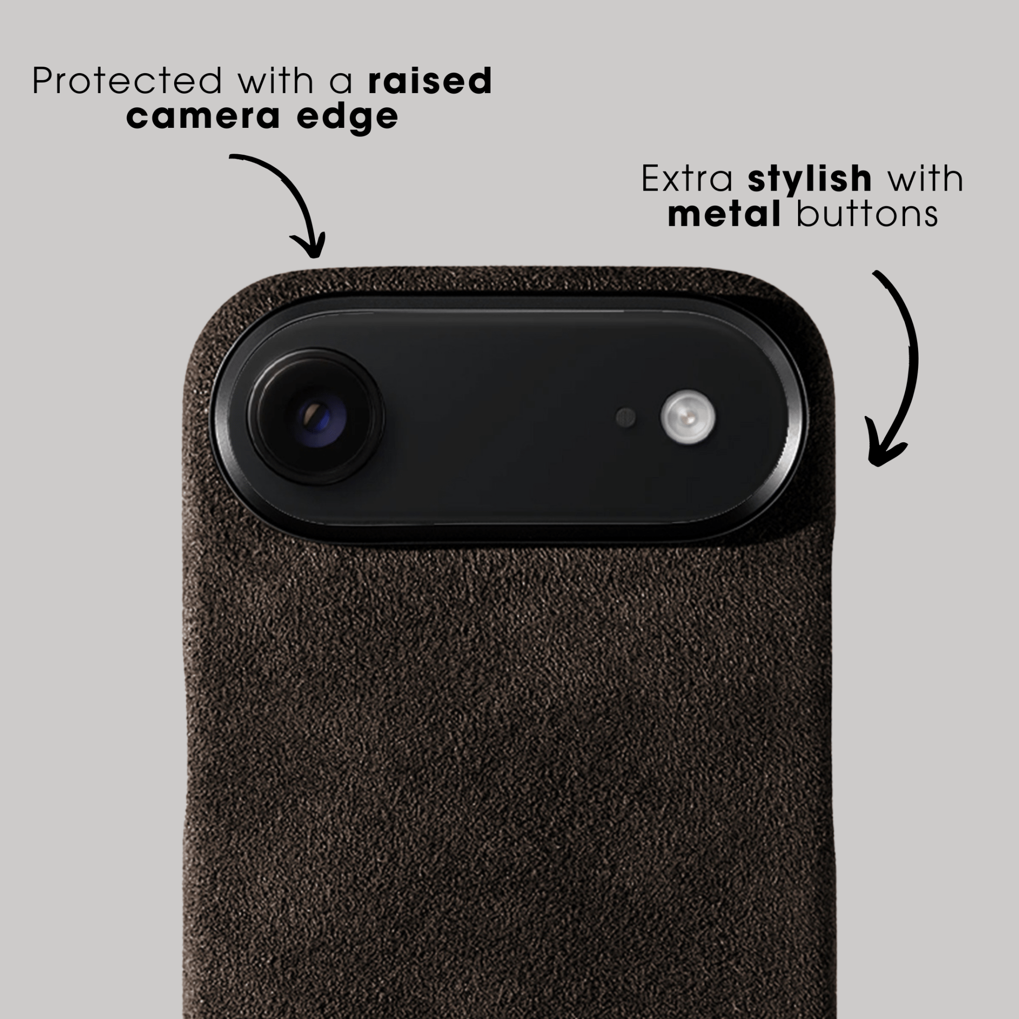 iPhone 17 Air - Alcantara Case - Chocolate Brown - Alcanside