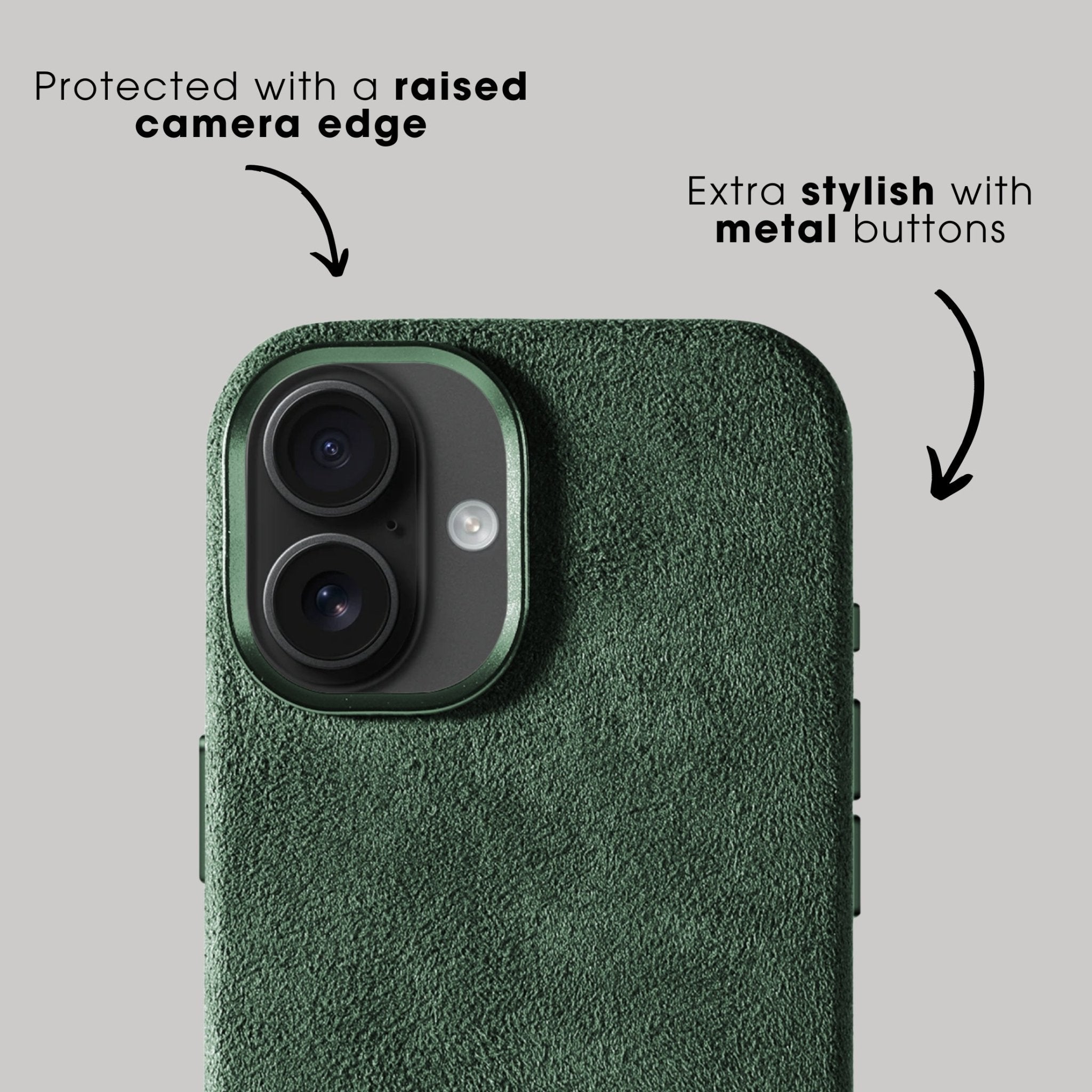 iPhone 17 - Alcantara Case - Midnight Green - Alcanside