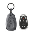 Alcantara Car Key Fob Cover for Chevrolet Model A - Space Grey