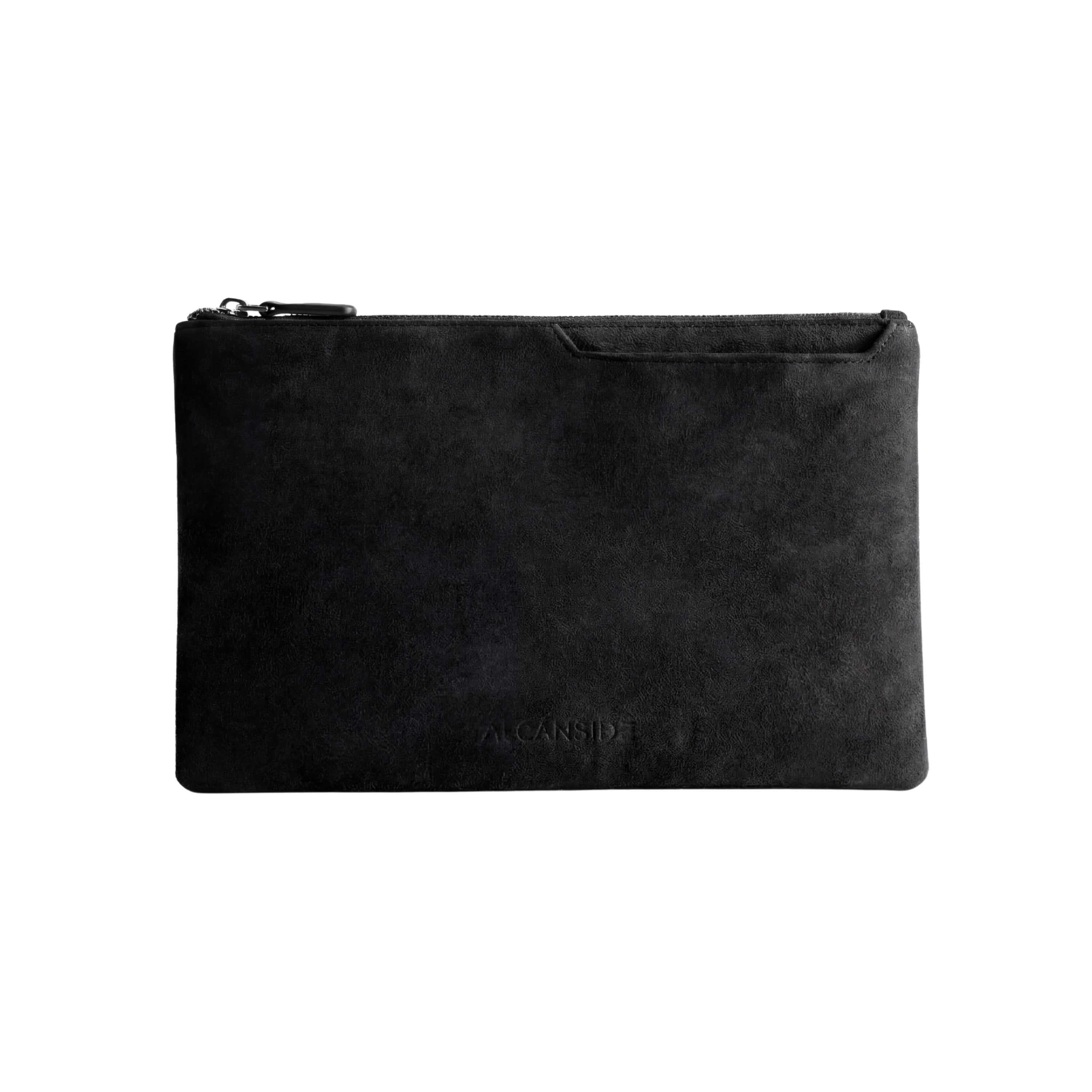 Alcantara Pouch - Deep Black