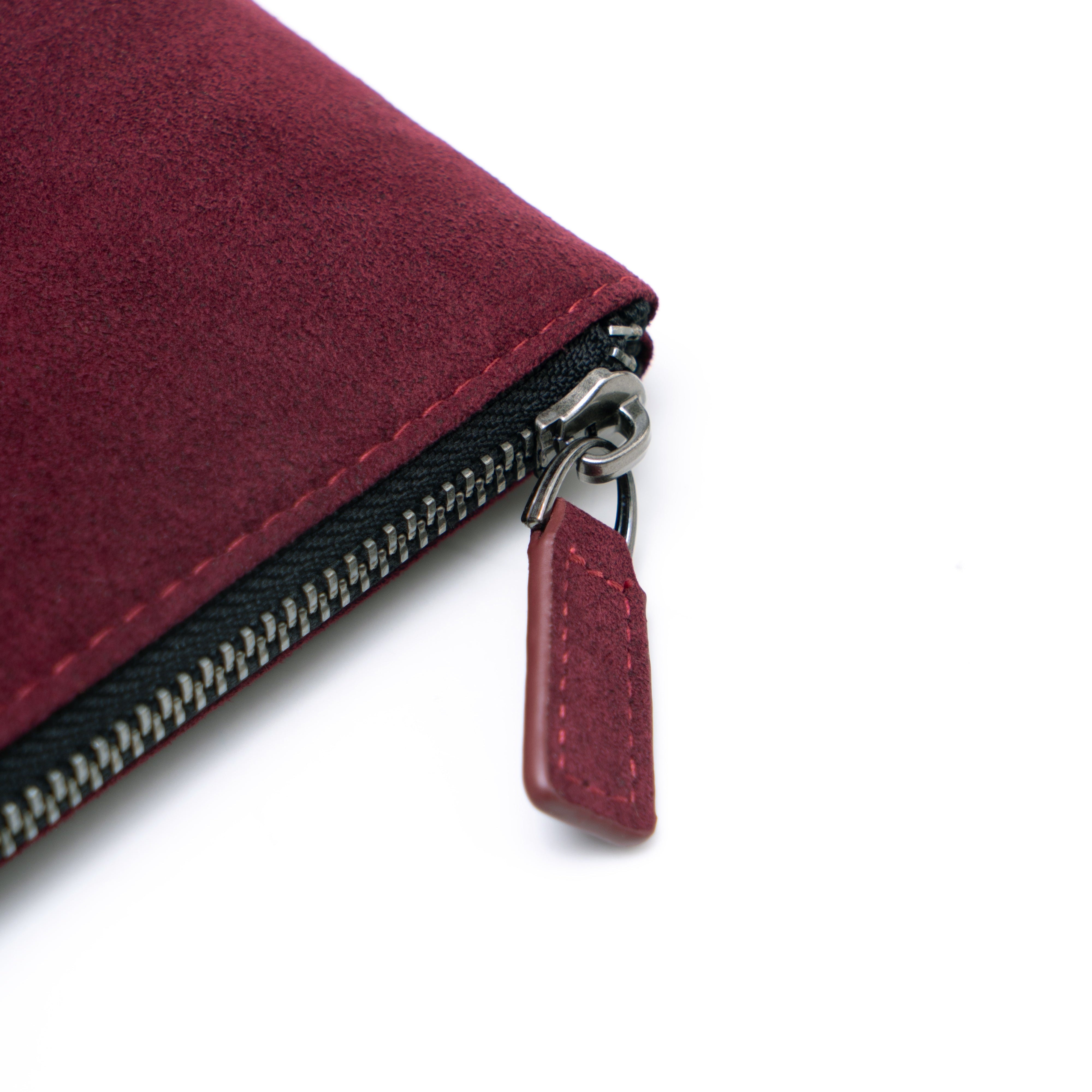 Alcantara Pouch - Wine Red