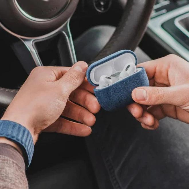 AirPods Pro Alcantara Case - Ocean Blue - Alcanside