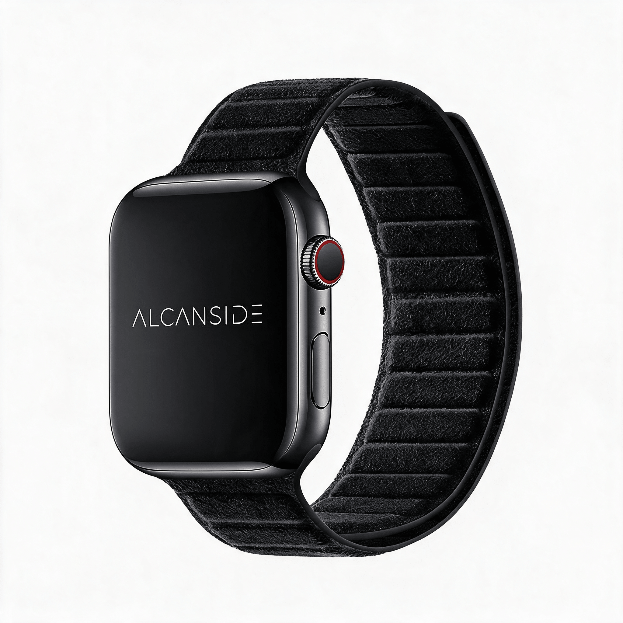 Alcantara Apple Watch Band - Deep Black - 42/44/45/46mm & Ultra (49mm) - Alcanside