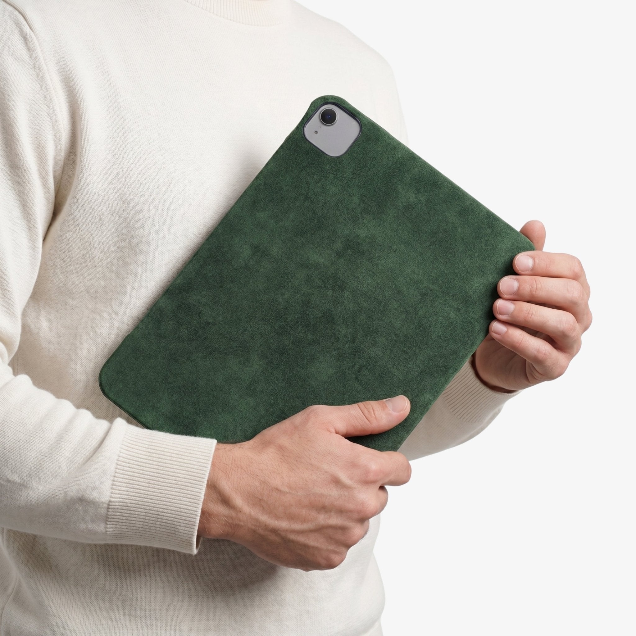 Alcantara iPad Cover - For iPad Air 2026  (13 inch) - Midnight Green - Alcanside