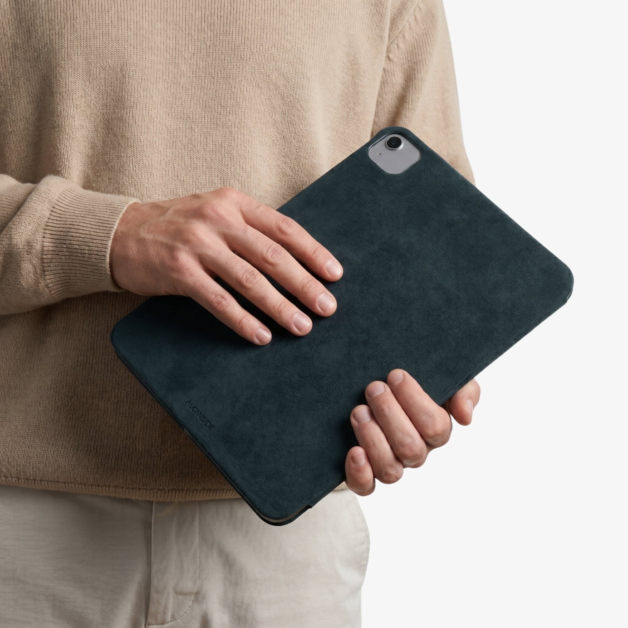 Alcantara iPad Cover - For iPad Air 2026  (13 inch) - Navy Blue - Alcanside