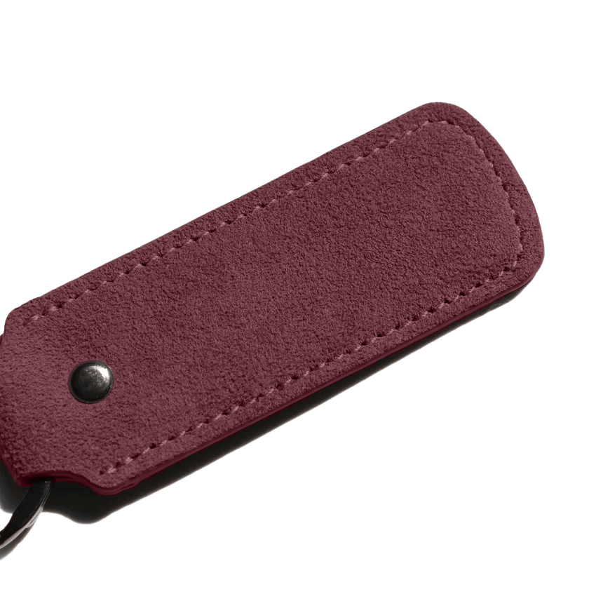 Alcantara Keychain - Wine Red - Alcanside