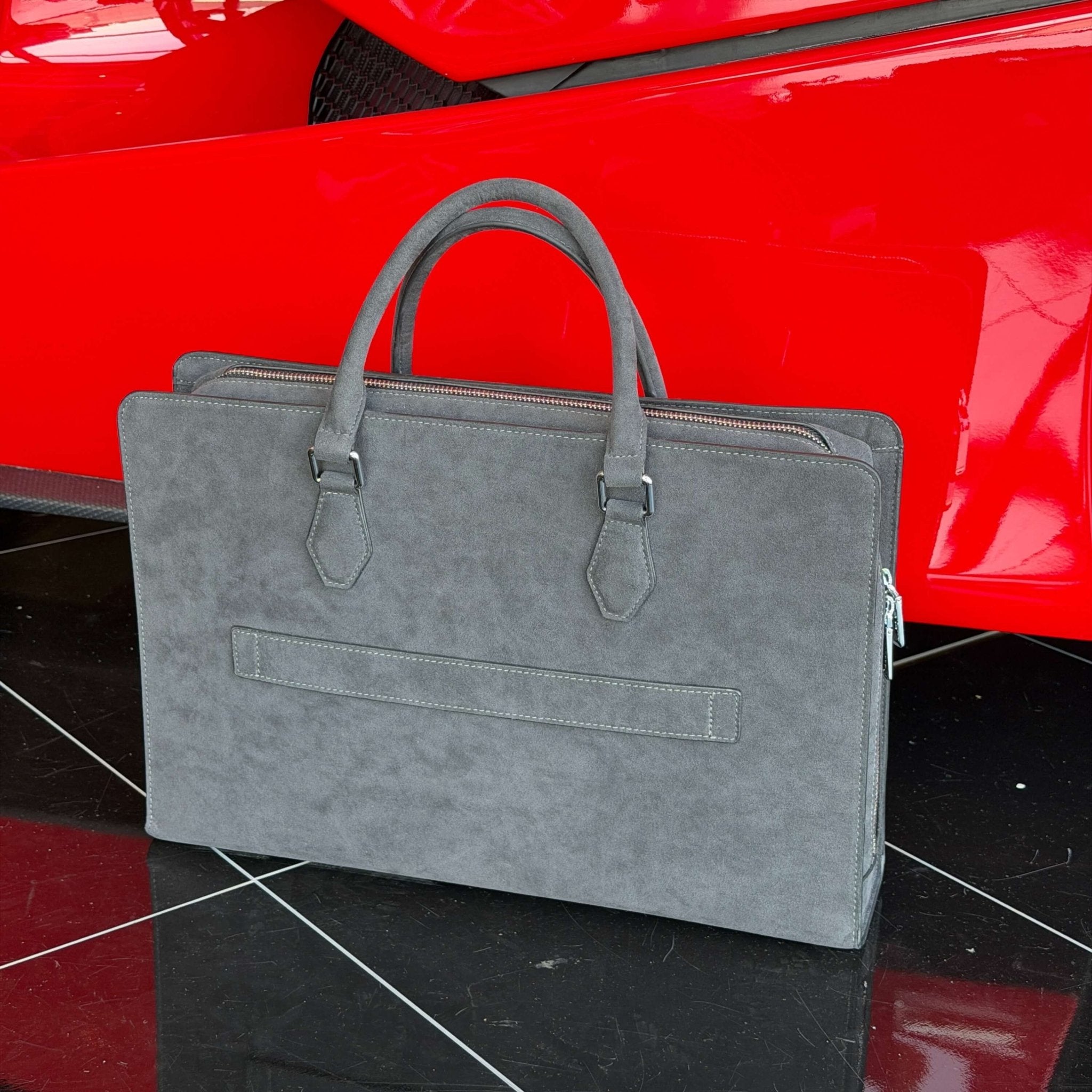 Alcantara Laptop Bag - Space Grey - Alcanside