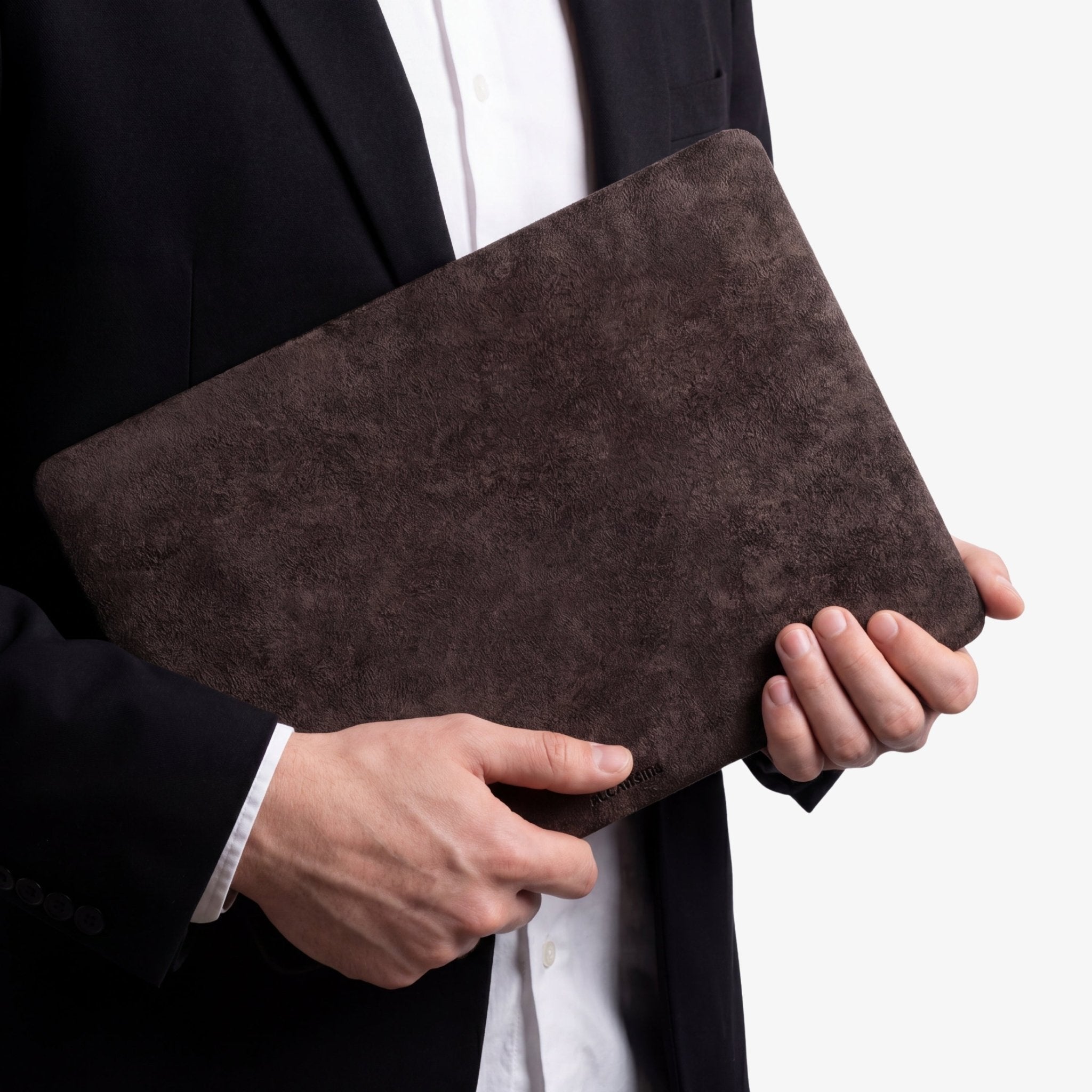 Alcantara MacBook Pro & Pro Max Cover - For 14 inch (2021 - 2025) - Chocolate Brown - Alcanside
