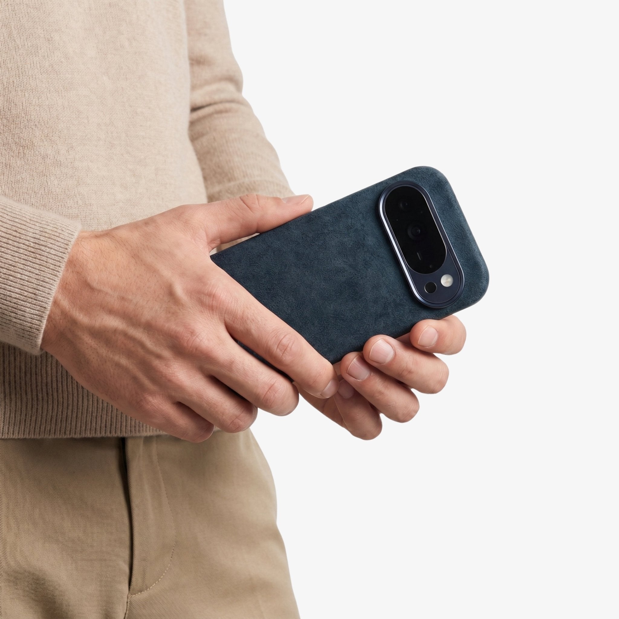 Google Pixel 10 - Alcantara Case - Navy Blue - Alcanside