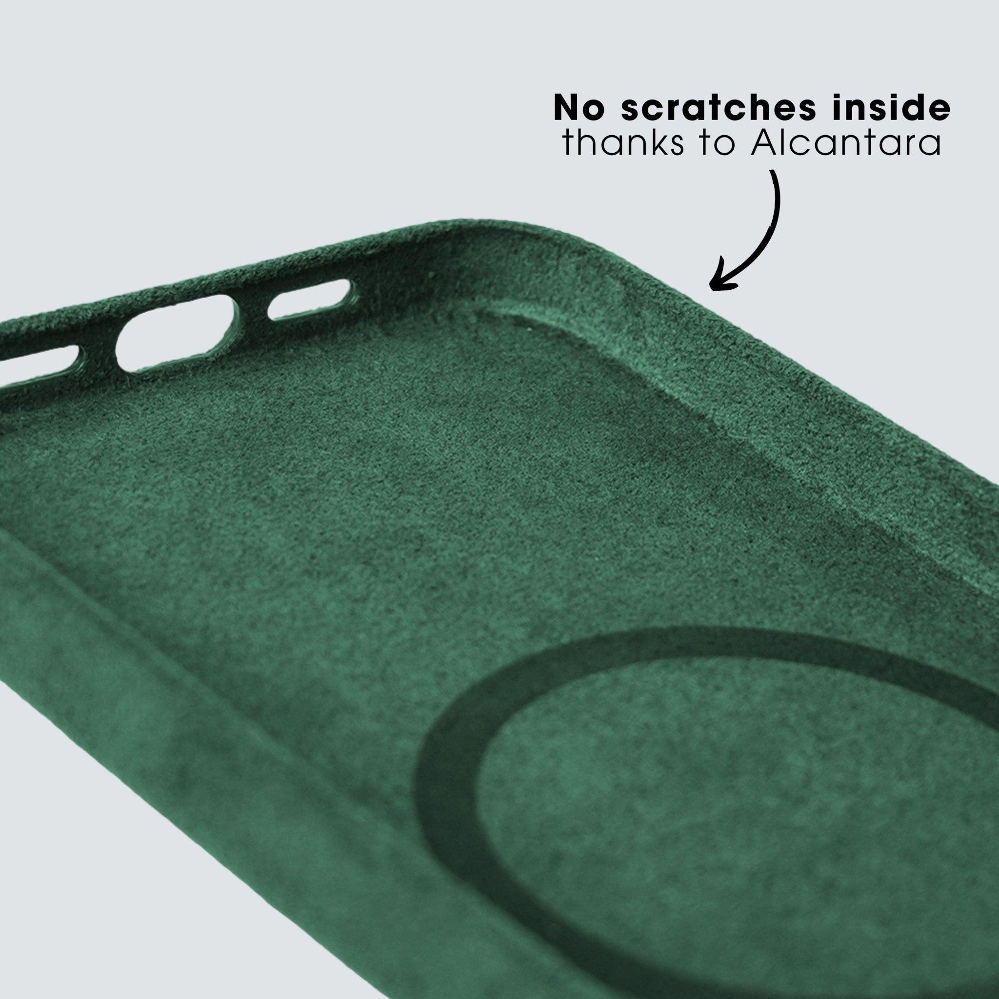 iPhone 13 Mini - Alcantara Case - Midnight Green - Alcanside