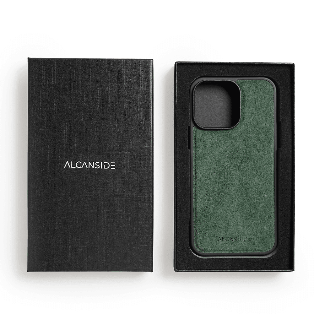 iPhone 13 Pro - Alcantara Back Cover - Midnight Green - Alcanside