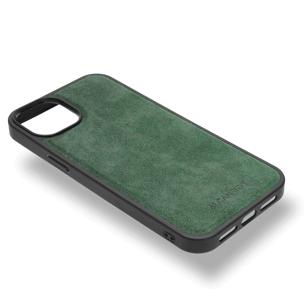 iPhone 16 Plus - Alcantara Back Cover - Midnight Green - Alcanside