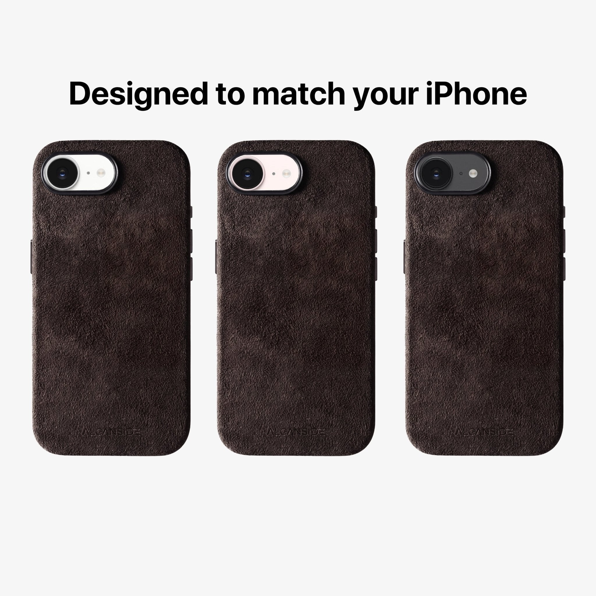 iPhone 16e - Alcantara Case - Chocolate Brown - Alcanside