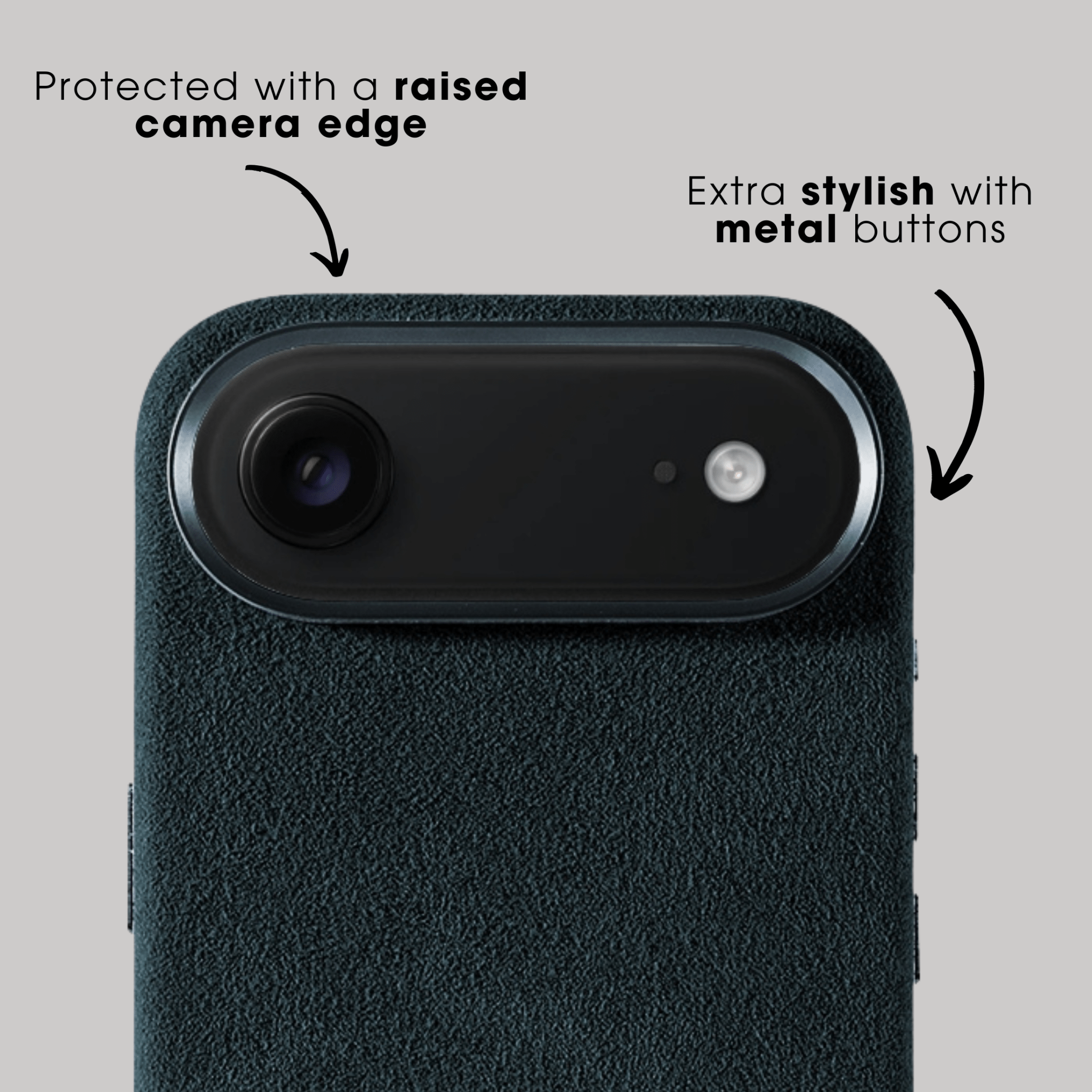 iPhone 17 Air - Alcantara Case - Navy Blue - Alcanside