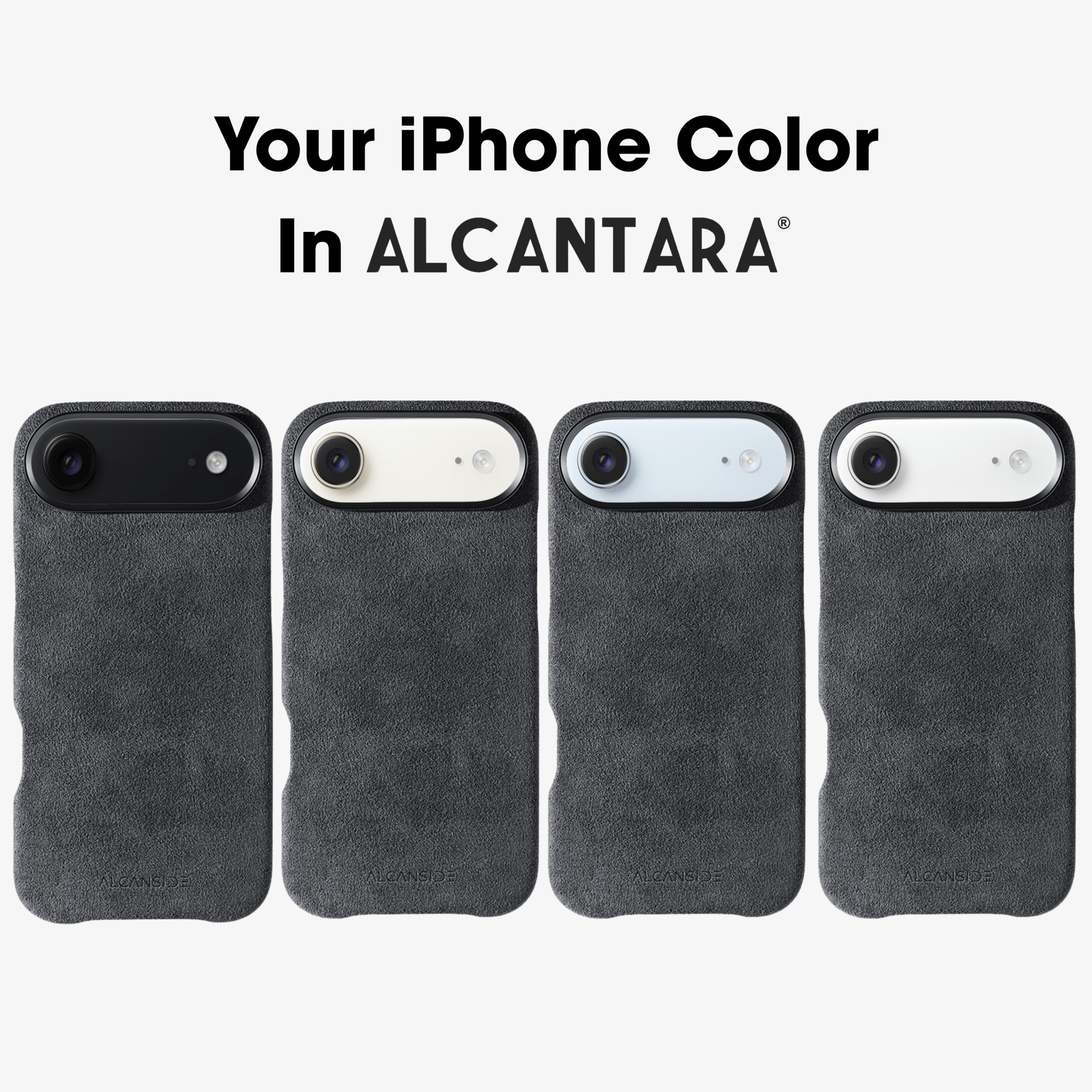 iPhone 17 Air - Alcantara Case - Space Grey - Alcanside