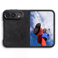 iPhone Duo - Alcantara Case - Deep Black