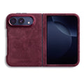 iPhone Duo - Alcantara Case - Wine Red